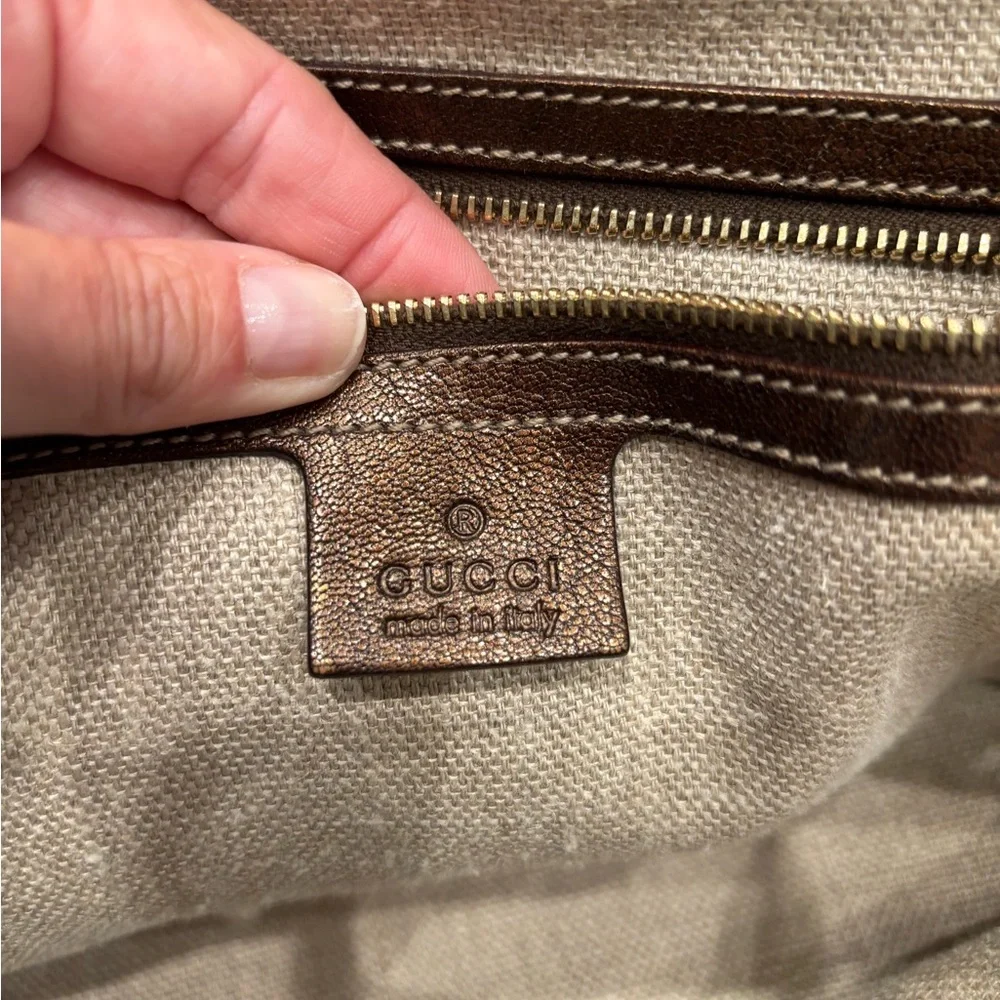 Gucci! Brown Leather Women's Bag - Picture 3 of 7